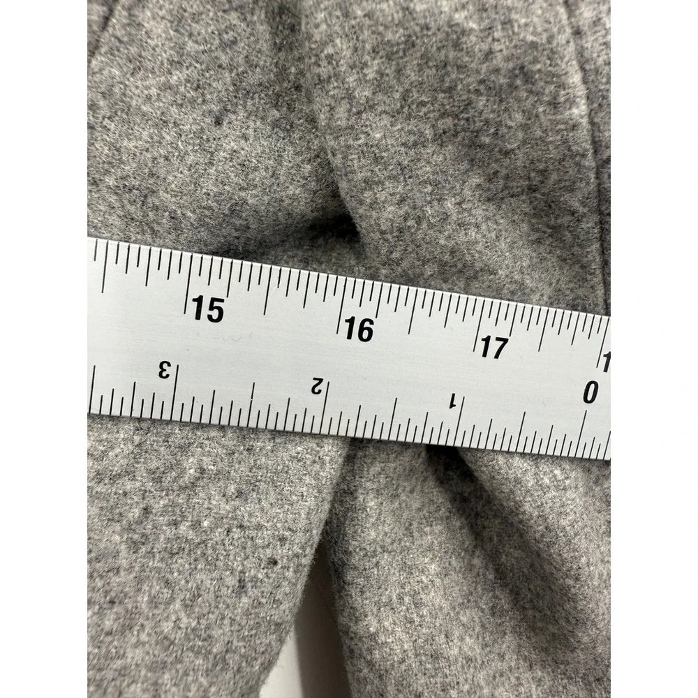 J. Crew ‎ Womens Gray Wool Blend Blazer Size 0 Gold Button Lined
